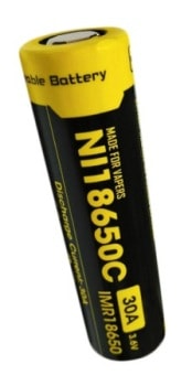 АКБ для вейпа NiteCore IMR NL18650C Li-Ion 2500mAh 30A