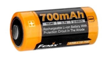 АКБ для фонарика Fenix 16340 700 mAh