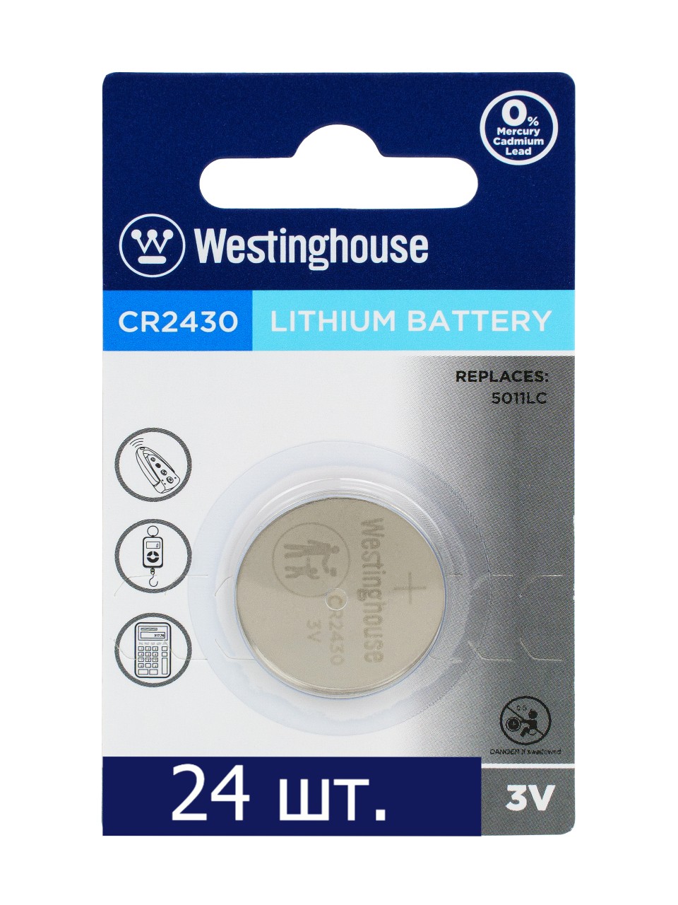 батарейка Westinghouse CR2430 24шт. 