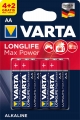 батарейки (6 шт.) Varta LR6/AA LONGLIFE Max Power-4+2BL 