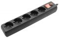 сетевой фильтр Гарнизон EHL-4 0,5 м/5 розеток черный