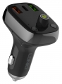 автомобильная зарядка с bluetooth FM трансмиттером LDNIO C704Q black