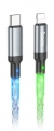 кабель для быстрой зарядки iPhone Hoco U112 Shine PD charging data cable for iP gray