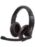 Белые наушники с микрофоном Gembird MHS-780 black