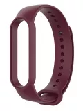 силиконовый ремешок Xiaomi для Mi Band 5 темно-красный