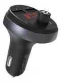 автомобильная зарядка с bluetooth FM трансмиттером Hoco E41 black