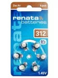батарейки для слуховых аппаратов (6 шт.) Renata ZA312/PR41-6BL 