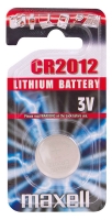 часовая батарейка Maxell CR2012-1BL