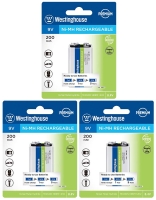 аккумуляторы Westinghouse 200 mAh 6F22/Крона 3шт.