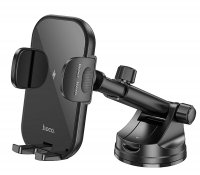 держатель на присоске с беспроводной зарядкой Qi Hoco HW5 Journey wireless fast charging car holder(center console)