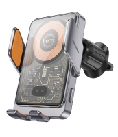 держатель Hoco HW7 Transparent Discovery Edition wireless fast charging car hold
