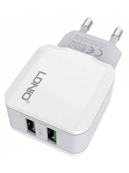 универсальное USB зарядное устройство LDNIO A2202 2USB*2,4A