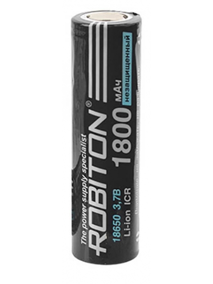 литиевый аккумулятор Robiton 18650 Li-Ion 1800 mAh  без защиты
