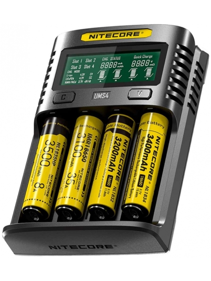 универсальное зарядное устройство с дисплеем NiteCore UMS4