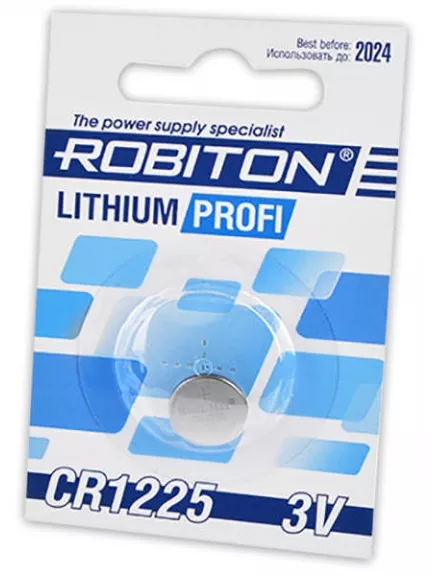 литиевая батарейка Robiton CR1225 PROFI-1BL