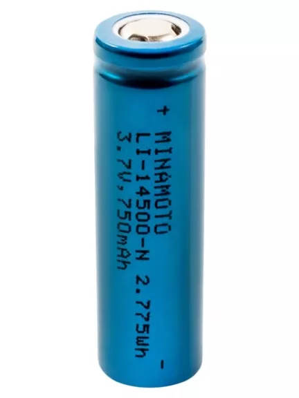 литиевый аккумулятор 3.7v Minamoto Li-14500-N 750mAh без защиты