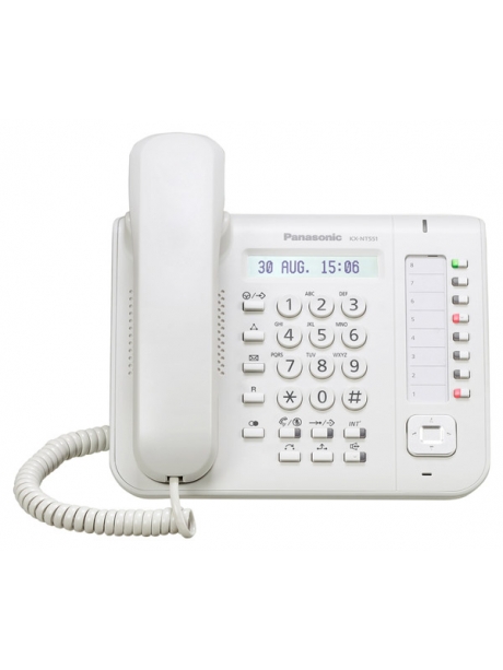 системный IP-телефон Panasonic KX-NT551RU white