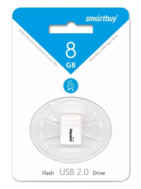 флешка USB SmartBuy LARA 8Gb white
