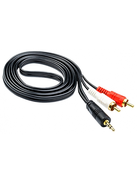 переходник ATcom 3 m jack3.5(m)->2RCA(m) 