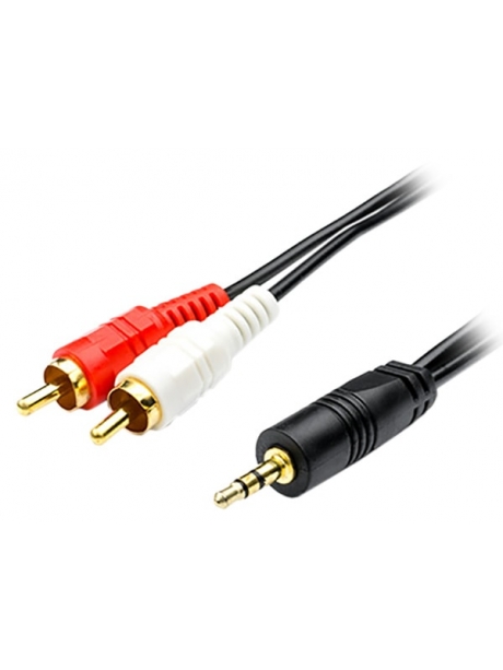 кабель межблочный ATcom 3.5mm>2xRCA 1.5m (M/M) 