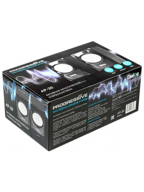 колонки для компьютера Dialog Progressive AP-20 black