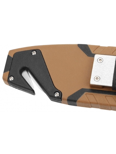 туристический нож с огнивом и точилкой Ganzo G803 desert yellow