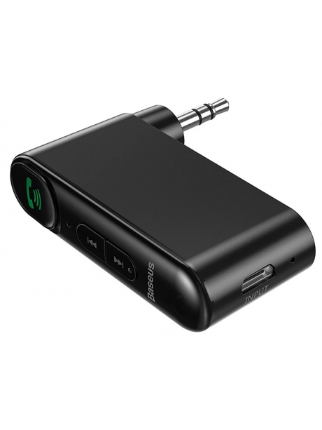 bluetooth AUX аудиоадаптер Baseus Qiyin AUX Car Bluetooth Receiver black