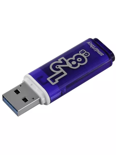 флешка USB 3.0 SmartBuy Glossy 3.0 128GB dark blue
