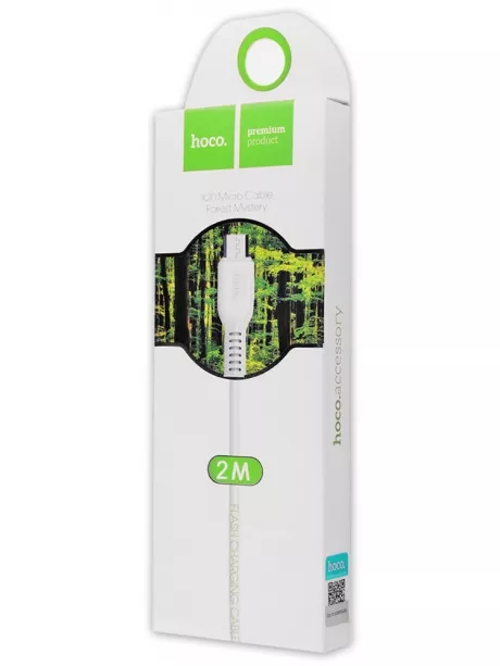кабель передачи данных Hoco X20 Flash micro 2m white