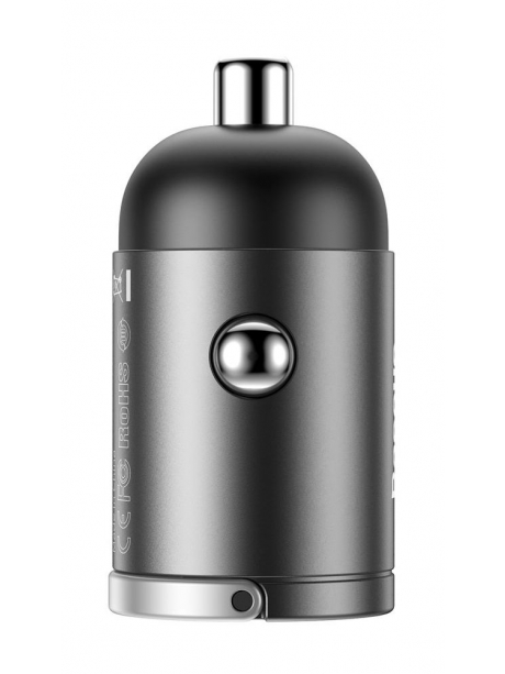 автомобильное зарядное устройство Baseus Tiny Star Mini Quick Charge Car Charger USB Port 30W gray