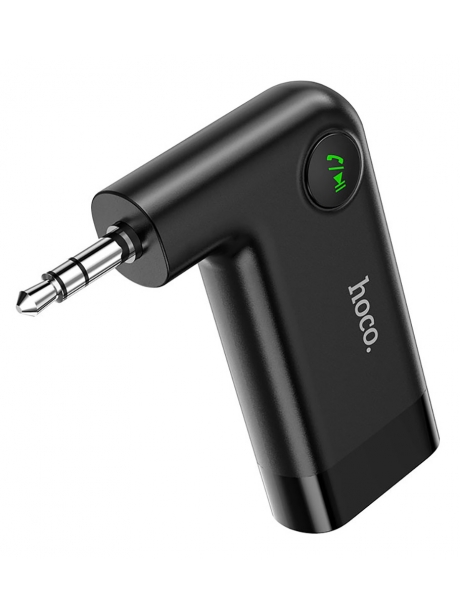 bluetooth AUX аудиоадаптер Hoco E53 Dawn sound in-car AUX wireless receiver black