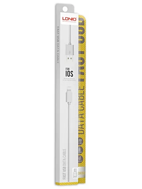кабель для iPhone LDNIO SY-03 Lightning cable 1м white
