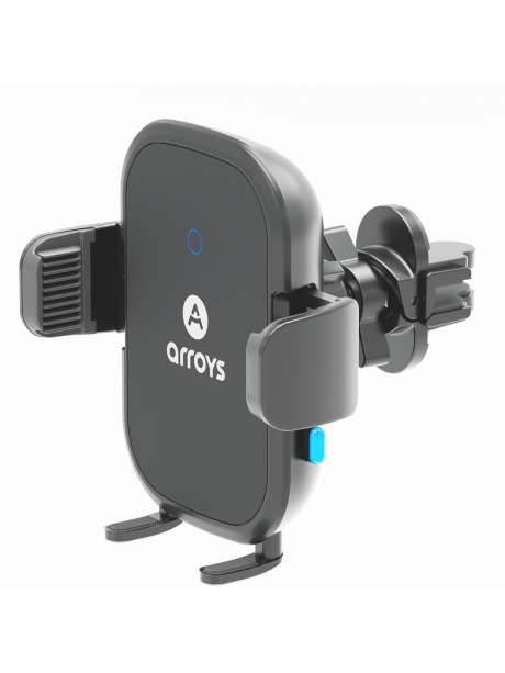 автомобильный держатель с беспроводной зарядкой Arroys Vent-W2 Auto 15W black