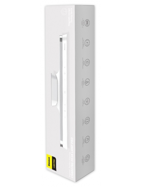 аккумуляторный светильник на магнитном креплении Baseus Magnetic Stepless Dimming Charging Desk Lamp Pro white