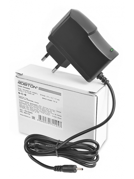 блок питания 5В Robiton IR5-2000S 2,5х0,7/9 