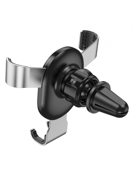 гравитационный держатель на воздуховод Hoco CA56 Plus Armor metal gravity black silver