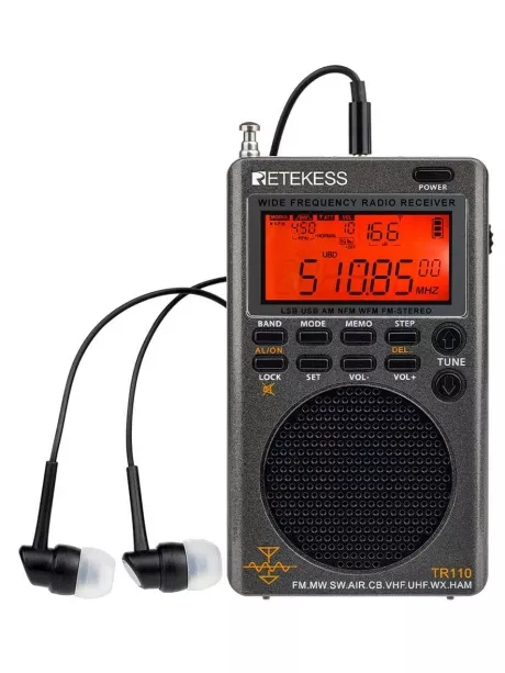 Всеволновый карманный радиоприемник Retekess TR110 