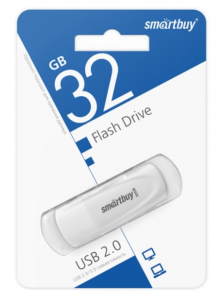 флешка USB SmartBuy Scout 32GB white
