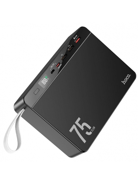 внешний аккумулятор большой емкости Hoco J94 Overlord 22.5W fully compatible power bank(75000mAh) black