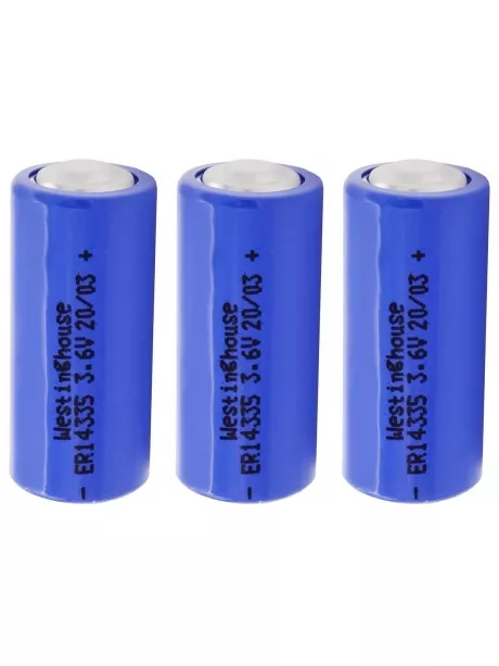 литиевые батарейки 3.6V Westinghouse ER 14335 (2/3AA) 3шт. 