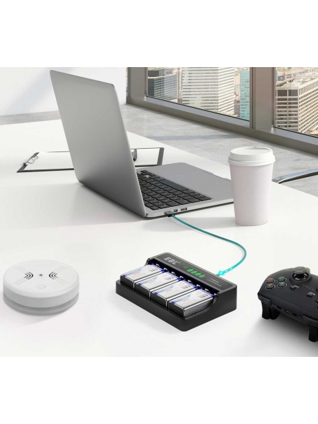 зарядное устройство для аккумуляторов 9V EBL TB-6715 (M7015) черный