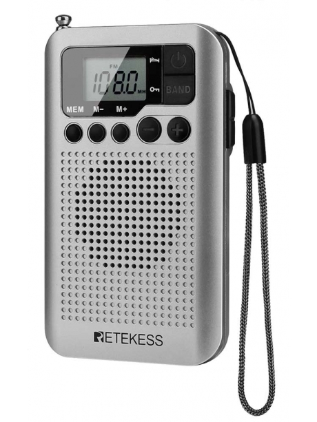 карманный цифровой радиоприемник Retekess TR106 silver