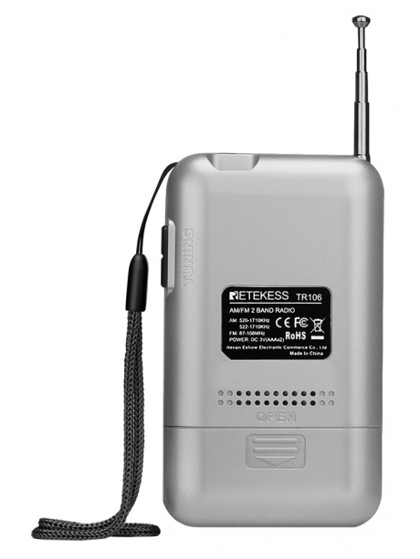 карманный цифровой радиоприемник Retekess TR106 silver