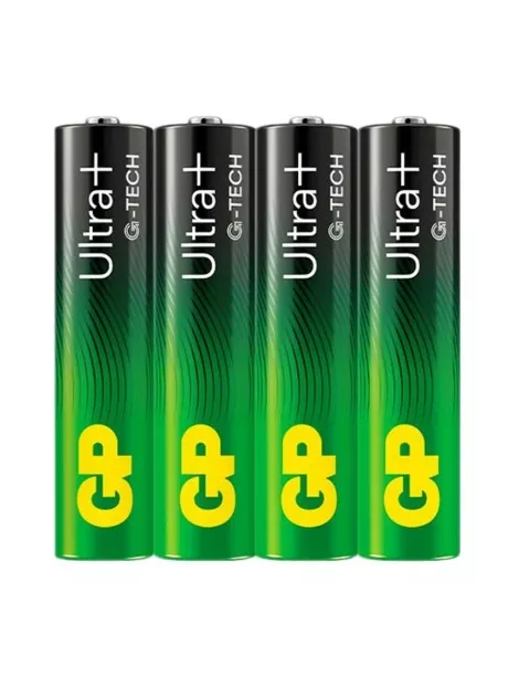мизинчиковая батарейка GP Ultra Plus G-tech LR03/AAA-4BL 