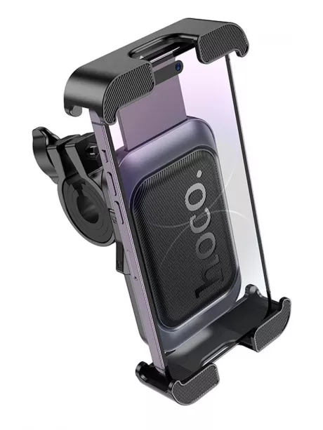 держатель на руль велосипеда или мотоцикла Hoco H82 Vista bicycle Motorcycle Universal holder black metal gray