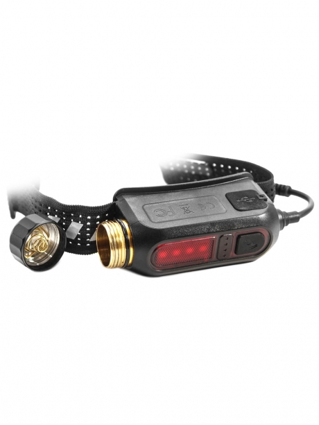 налобный фонарь с двумя оптическими блоками Fenix HP12R-T black