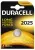 литиевая батарейка Duracell CR2025-1BL 