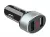 автомобильное зарядное устройство с дисплеем Hoco Z26 high praise dual port car charger with digital display black