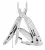 мультитул со съёмными ножницами Ganzo G304 silver black